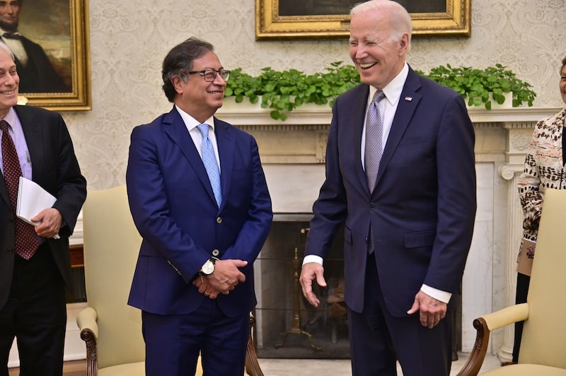 Los presidentes de Colombia y Estados Unidos se reunieron el jueves 20 de abril de 2023 en Washington, Estados Unidos. Los presidentes de Colombia y Estados Unidos se reunieron el jueves 20 de abril de 2023 en Washington, Estados Unidos.