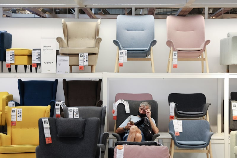 Loja da Ikea, na cidade russa de Khimki, antes do fechamento das unidades da gigante varejista dos móveis devido à guerra com a Ucrânia Loja da Ikea, na cidade russa de Khimki, antes do fechamento das unidades da gigante varejista dos móveis devido à guerra com a Ucrânia