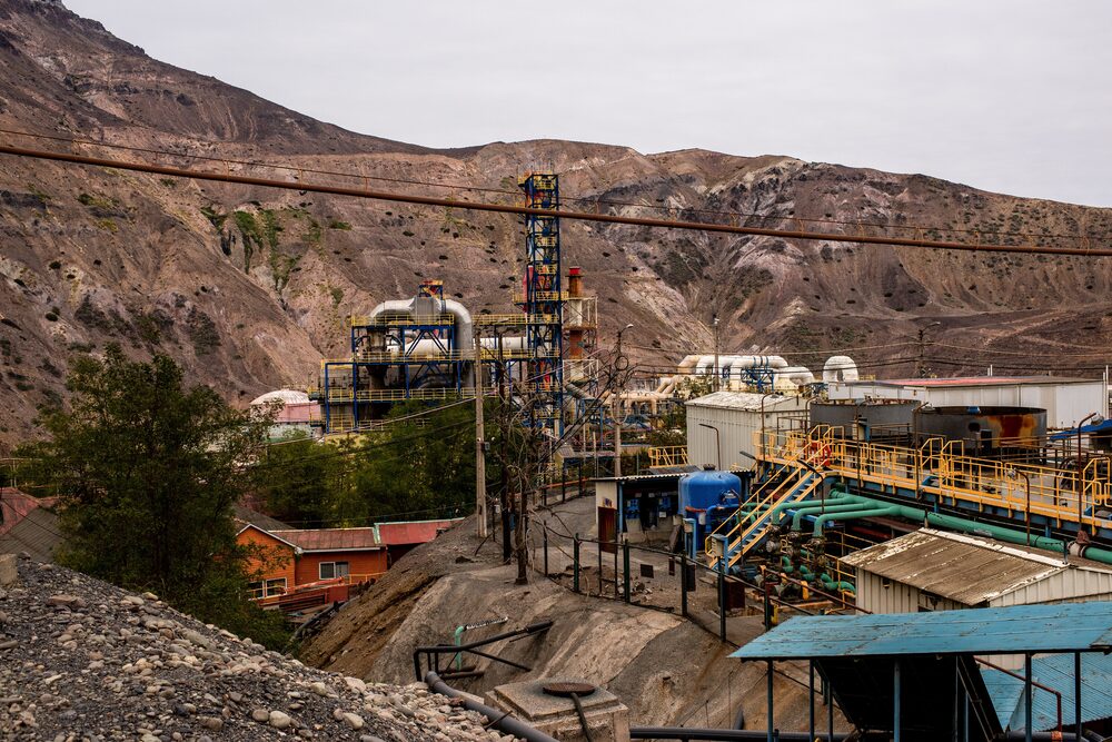 The Codelco El Teniente Mine And Processing Facility As Copper Wavers The Codelco El Teniente Mine And Processing Facility As Copper Wavers