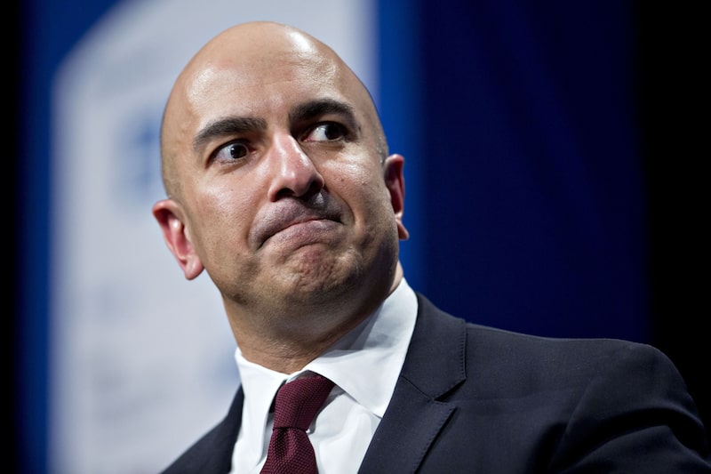 Neel Kashkari, presidente del Banco de la Reserva Federal de Minneapolis, interviene en la conferencia de la NABE. Neel Kashkari, presidente del Banco de la Reserva Federal de Minneapolis, interviene en la conferencia de la NABE.