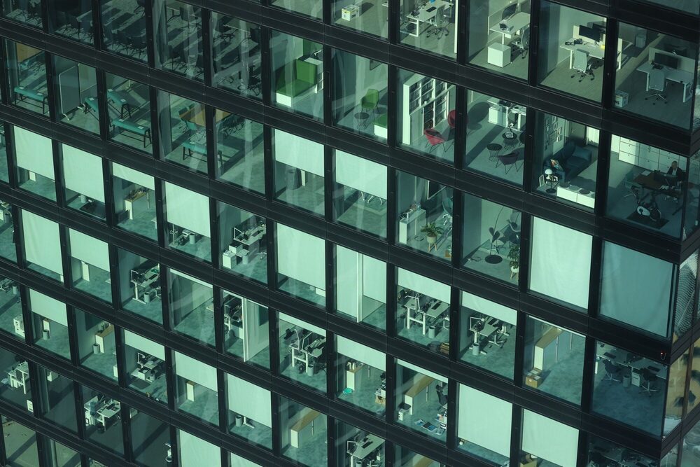 Oficinas desocupadas.  Oficinas desocupadas.