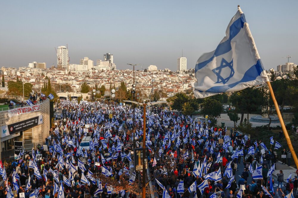 Imagen de una protesta en Israel Imagen de una protesta en Israel