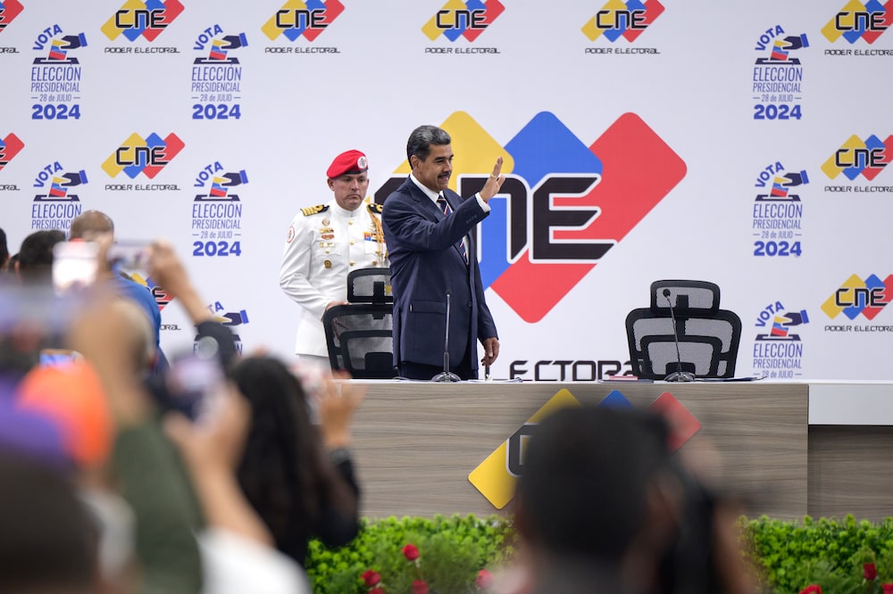 El presidente Nicolás Maduro ofrece una rueda de prensa tras las elecciones El presidente Nicolás Maduro ofrece una rueda de prensa tras las elecciones