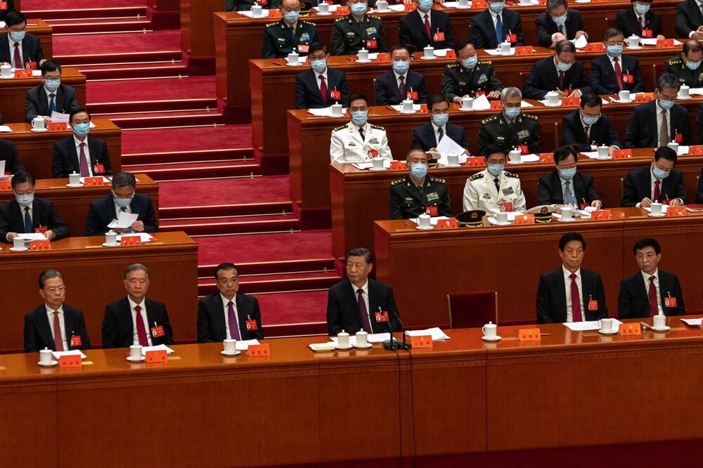Sesión de clausura del Congreso del Partido Comunista de China. Sesión de clausura del Congreso del Partido Comunista de China.