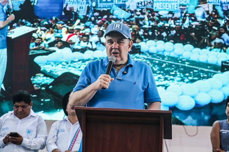 Presidential Candidate Rafael Lopez Aliaga Holds Closing Campaign Rally Presidential Candidate Rafael Lopez Aliaga Holds Closing Campaign Rally