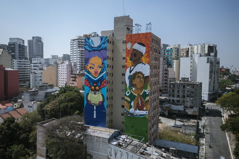 Mural NFL Sao Paulo Mural NFL Sao Paulo