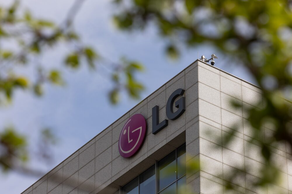 The LG Corp. Logo outside an office building at the LG Group's Science Park R&D Complex in Seoul, South Korea, on Tuesday, April 18, 2023. Photographer: Seong Joon Cho/Bloomberg The LG Corp. Logo outside an office building at the LG Group's Science Park R&D Complex in Seoul, South Korea, on Tuesday, April 18, 2023. Photographer: Seong Joon Cho/Bloomberg