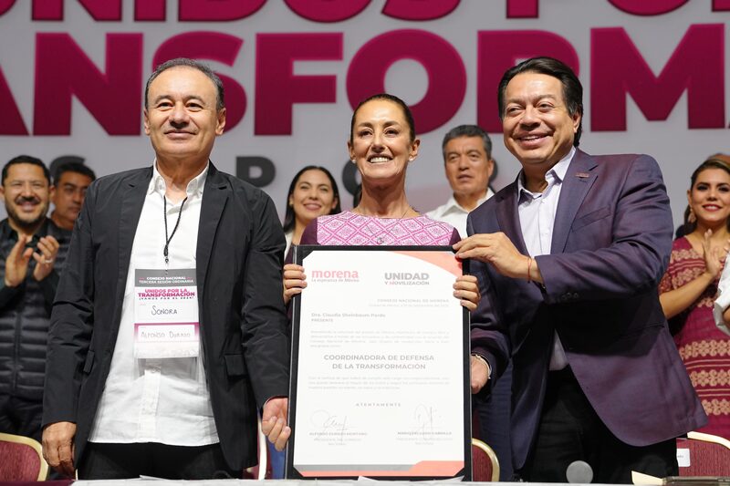 Claudia Sheinbaum recibe constancia Claudia Sheinbaum recibe constancia