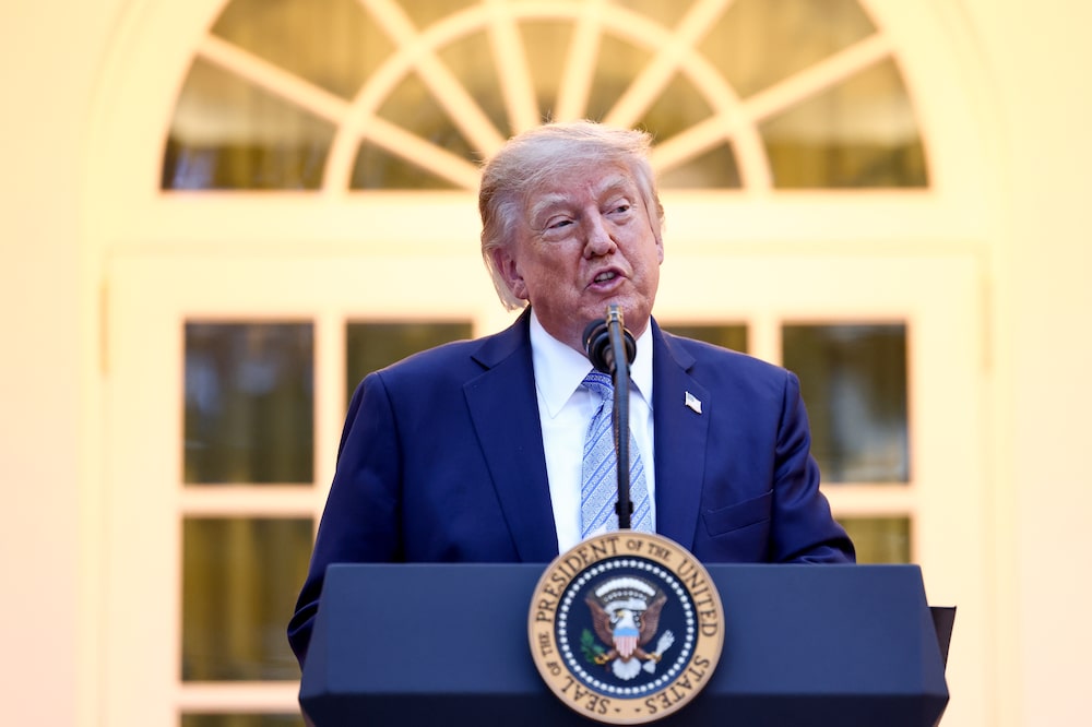US President Donald Trump speaks during a Rose Garden dinner at the White House in Washington, DC, US, on Thursday, Sept. 17, 2026. The US is expected to delay the announcement of new tariffs over allegations of trading partners excess manufacturing capacity at least until after next weeks planned summit between Presidents Xi Jinping and Donald Trump, according to people familiar with the matter. Photographer: Jim Lo Scalzo/EPA/Bloomberg US President Donald Trump speaks during a Rose Garden dinner at the White House in Washington, DC, US, on Thursday, Sept. 17, 2026. The US is expected to delay the announcement of new tariffs over allegations of trading partners excess manufacturing capacity at least until after next weeks planned summit between Presidents Xi Jinping and Donald Trump, according to people familiar with the matter. Photographer: Jim Lo Scalzo/EPA/Bloomberg