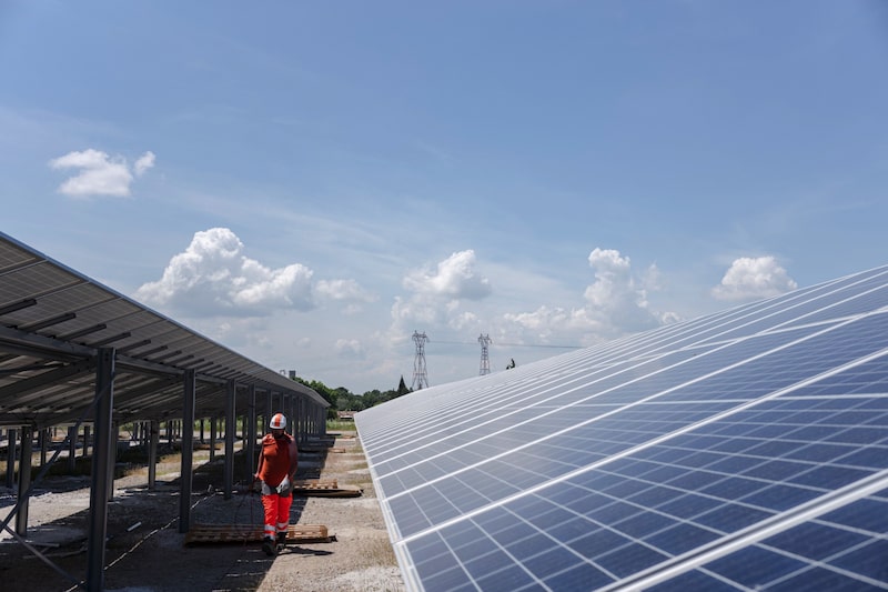 Un parque solar en Laudun L'Ardoise, Francia. Fotógrafo: Jeremy Suyker / Bloomberg Un parque solar en Laudun L'Ardoise, Francia. Fotógrafo: Jeremy Suyker / Bloomberg