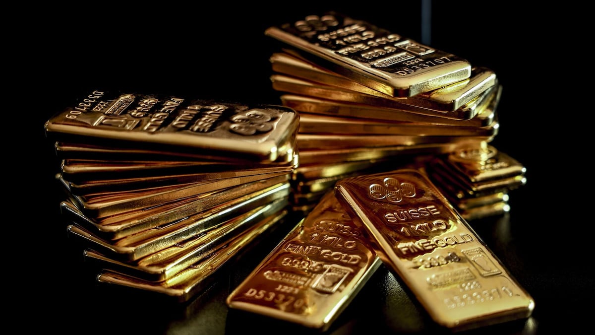 Lingotes de oro de un kilogramo en la sede de YLG Bullion International Co. en Bangkok, Tailandia.