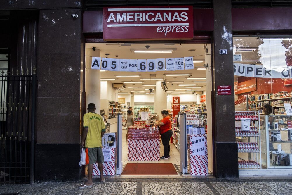 Una tienda de Americanas en Río de Janeiro, Brasil, el lunes 15 de abril de 2024. Fotógrafa: Maria Magdalena Arrellaga/Bloomberg Una tienda de Americanas en Río de Janeiro, Brasil, el lunes 15 de abril de 2024. Fotógrafa: Maria Magdalena Arrellaga/Bloomberg