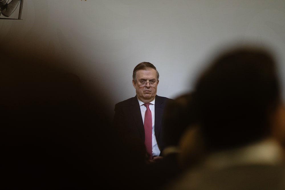 Marcelo Ebrard, Mexico's economy minister, following results of a public consultation review of the United States-Mexico-Canada Agreement (USMCA) at the Economy Ministry in Mexico City, Mexico, on Monday, March 9, 2026. According to a statement last week, US Trade Representative Jamieson Greer and Ebrard announced the first round of bilateral discussions in preparation for the Joint Review of the USMCA. Photographer: Mayolo Lopez Gutierrez/Bloomberg Marcelo Ebrard, Mexico's economy minister, following results of a public consultation review of the United States-Mexico-Canada Agreement (USMCA) at the Economy Ministry in Mexico City, Mexico, on Monday, March 9, 2026. According to a statement last week, US Trade Representative Jamieson Greer and Ebrard announced the first round of bilateral discussions in preparation for the Joint Review of the USMCA. Photographer: Mayolo Lopez Gutierrez/Bloomberg