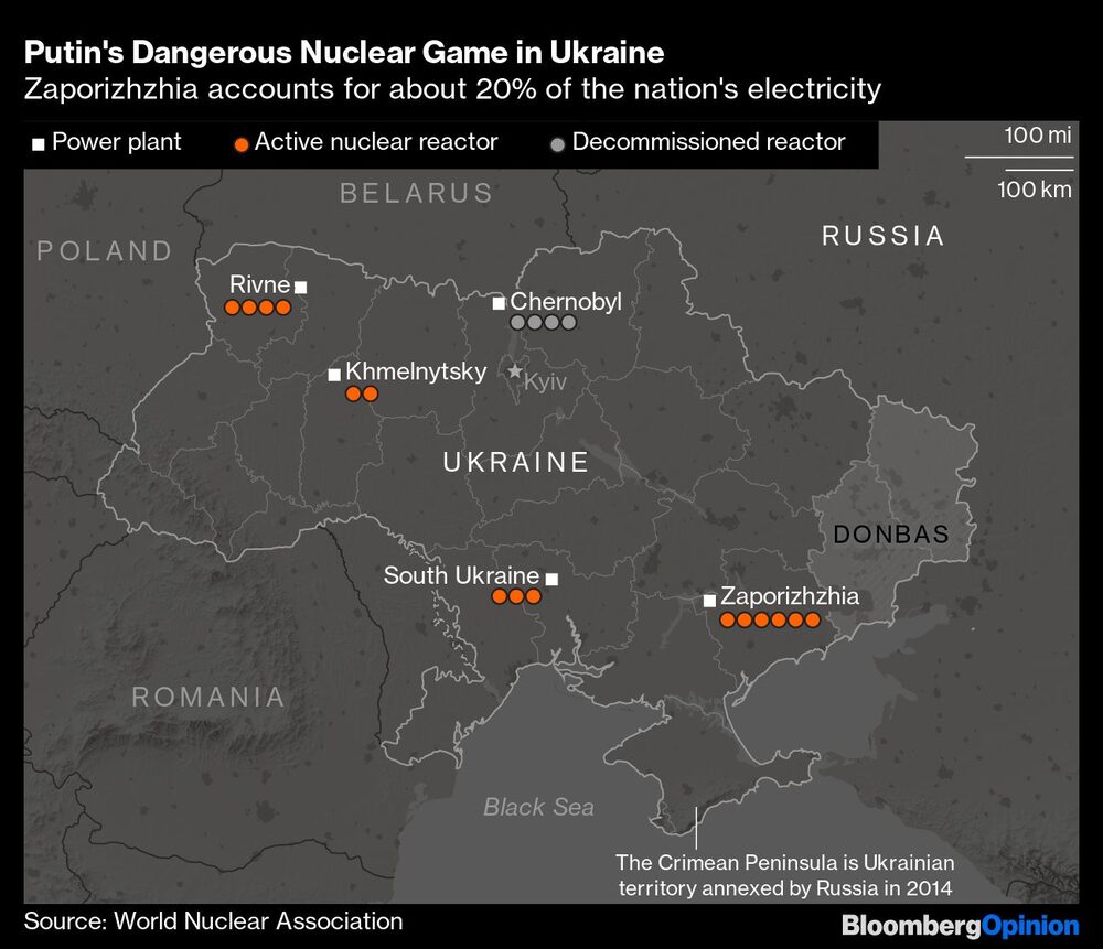 Zaporizhzhia representa alrededor del 20% de la electricidad del país Zaporizhzhia representa alrededor del 20% de la electricidad del país