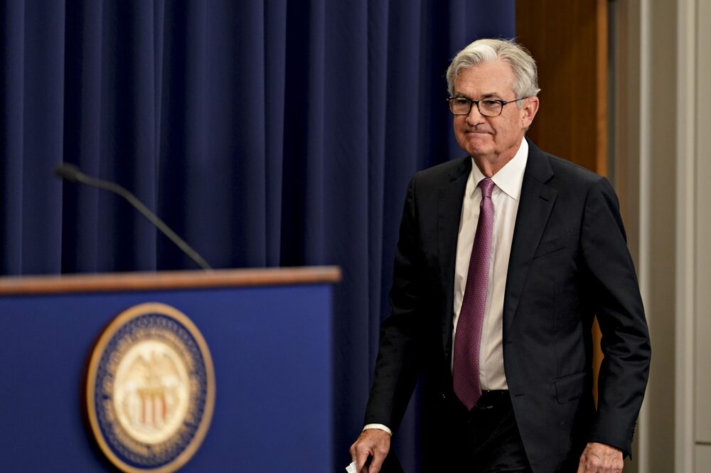 Jerome Powell, presidente de la Reserva Federal de Estados Unidos, llega a una conferencia de prensa tras una reunión del Comité Federal de Mercado Abierto (FOMC) en Washington, D.C., Estados Unidos, el miércoles 4 de mayo de 2022. La Reserva Federal ha subido hoy los tipos de interés en el mayor incremento desde el año 2000 y ha decidido empezar a reducir su enorme balance. Fotógrafo: Al Drago/Bloomberg Jerome Powell, presidente de la Reserva Federal de Estados Unidos, llega a una conferencia de prensa tras una reunión del Comité Federal de Mercado Abierto (FOMC) en Washington, D.C., Estados Unidos, el miércoles 4 de mayo de 2022. La Reserva Federal ha subido hoy los tipos de interés en el mayor incremento desde el año 2000 y ha decidido empezar a reducir su enorme balance. Fotógrafo: Al Drago/Bloomberg