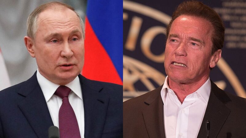 El exgobernador de California le pidió al mandatario ruso que se retire de Ucrania. El exgobernador de California le pidió al mandatario ruso que se retire de Ucrania.