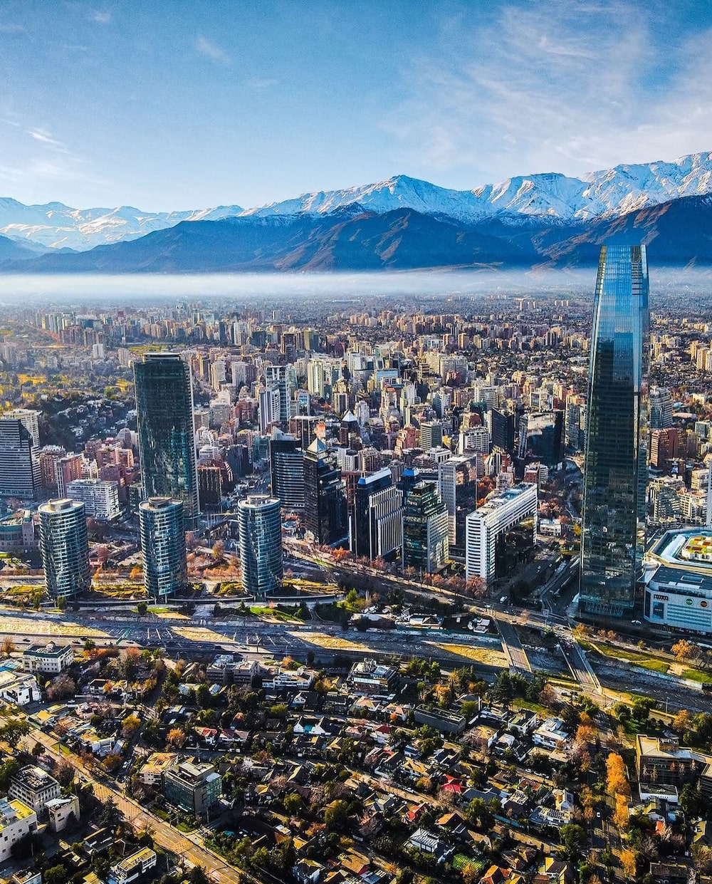 Panorámica de Santiago de Chile. Panorámica de Santiago de Chile.