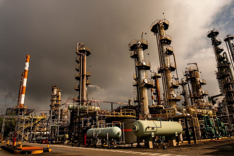 La nueva unidad de hidrotratamiento de diésel, diseñada para reducir las partes por millón de azufre en el combustible, en la refinería de Ecopetrol Barrancabermeja en Barrancabermeja, departamento de Santander, Colombia, el martes 7 de octubre de 2025. La nueva unidad de hidrotratamiento de diésel, diseñada para reducir las partes por millón de azufre en el combustible, en la refinería de Ecopetrol Barrancabermeja en Barrancabermeja, departamento de Santander, Colombia, el martes 7 de octubre de 2025.