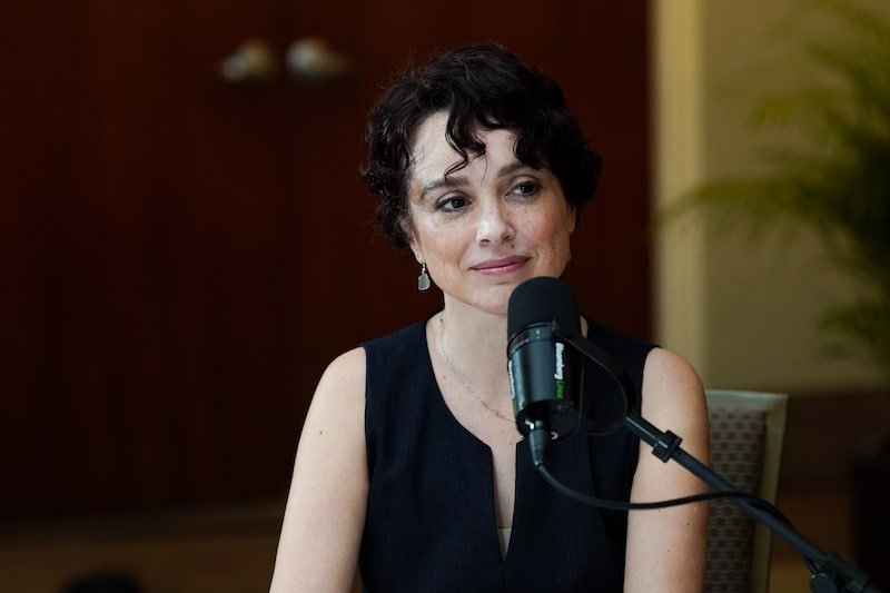 Galia Borja, subgobernadora de Banco de México, en entrevista para la Estrategia del Día de Bloomberg Línea, en el marco de la 87 Convención Bancaria, 18 de abril 2024 Galia Borja, subgobernadora de Banco de México, en entrevista para la Estrategia del Día de Bloomberg Línea, en el marco de la 87 Convención Bancaria, 18 de abril 2024