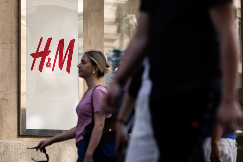 A H&M logo outside an Hennez & Mauritz store in Budapest, Hungary, on Friday, June 6, 2025. Hungarys retail sales surged at the start of the second quarter, making shoppers Prime Minister Viktor Orbans best bet to avoid another recession less than a year before elections. Photographer: Akos Stiller/Bloomberg A H&M logo outside an Hennez & Mauritz store in Budapest, Hungary, on Friday, June 6, 2025. Hungarys retail sales surged at the start of the second quarter, making shoppers Prime Minister Viktor Orbans best bet to avoid another recession less than a year before elections. Photographer: Akos Stiller/Bloomberg