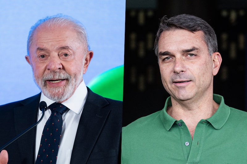Luiz Inácio Lula da Silva / Flávio Bolsonaro.
Fotos: Aaron Schwartz/Bloomberg e Arthur Menescal/Bloomberg Luiz Inácio Lula da Silva / Flávio Bolsonaro.
Fotos: Aaron Schwartz/Bloomberg e Arthur Menescal/Bloomberg
