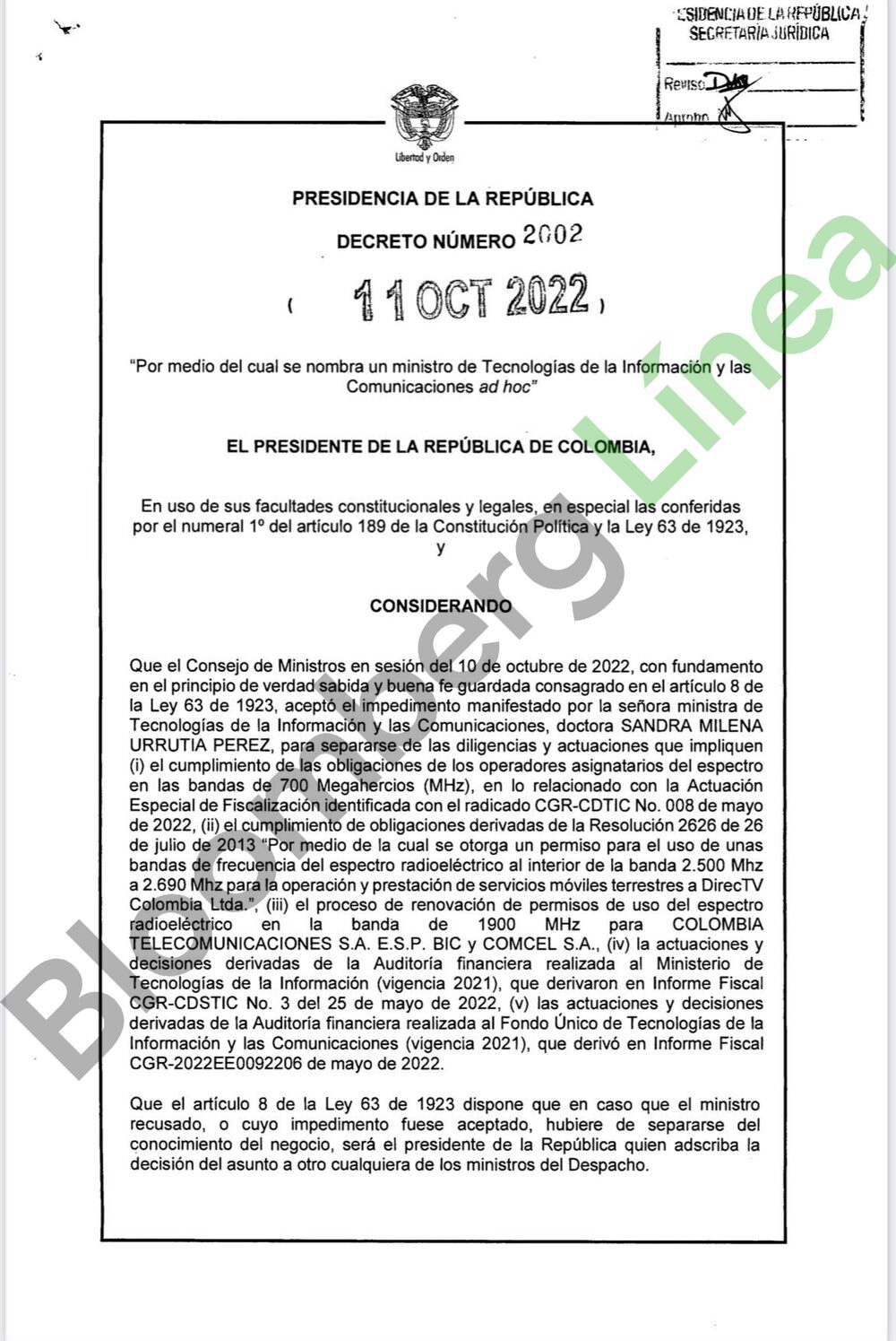 Decreto Impedimento Decreto Impedimento