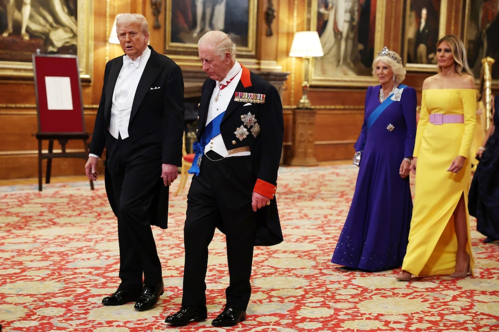 El presidente de Estados Unidos, Donald Trump, y el rey Carlos III, en Windsor (Reino Unido), el 17 de septiembre. Fotógrafa: Anna Moneymaker/Getty Images El presidente de Estados Unidos, Donald Trump, y el rey Carlos III, en Windsor (Reino Unido), el 17 de septiembre. Fotógrafa: Anna Moneymaker/Getty Images