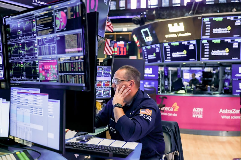A trader works on the floor of the New York Stock Exchange (NYSE) in New York, US, on Friday, June 5, 2026. Wall Streets historic weekly run is poised to come to a halt, with stocks and bonds falling after a solid jobs report added to speculation the Federal Reserves next interest-rate move will be a hike. Photographer: Michael Nagle/Bloomberg A trader works on the floor of the New York Stock Exchange (NYSE) in New York, US, on Friday, June 5, 2026. Wall Streets historic weekly run is poised to come to a halt, with stocks and bonds falling after a solid jobs report added to speculation the Federal Reserves next interest-rate move will be a hike. Photographer: Michael Nagle/Bloomberg