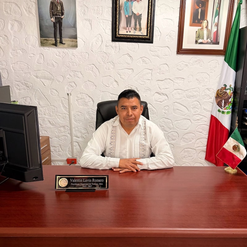 Valentín Lavín Romero, alcalde de Temoac. Valentín Lavín Romero, alcalde de Temoac.