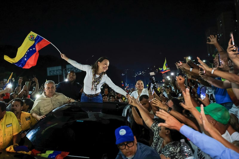 La premio Nobel de la Paz María Corina Machado en Caracas, el 25 de octubre. Foto: Carlos Becerra/Bloomberg La premio Nobel de la Paz María Corina Machado en Caracas, el 25 de octubre. Foto: Carlos Becerra/Bloomberg
