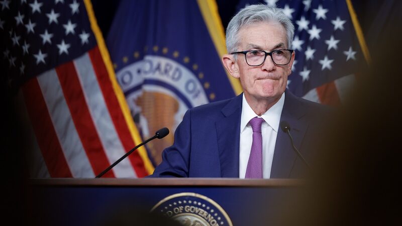 O presidente do Fed Jerome Powell O presidente do Fed Jerome Powell
