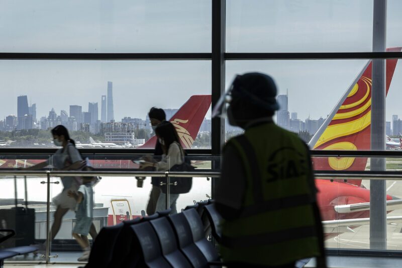 Imagen de un aeropuerto en China Imagen de un aeropuerto en China