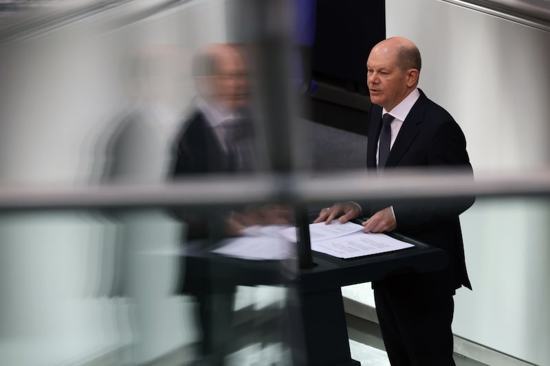 Olaf Scholz habla en el Bundestag de Berlín, el 23 de marzo. Olaf Scholz habla en el Bundestag de Berlín, el 23 de marzo.
