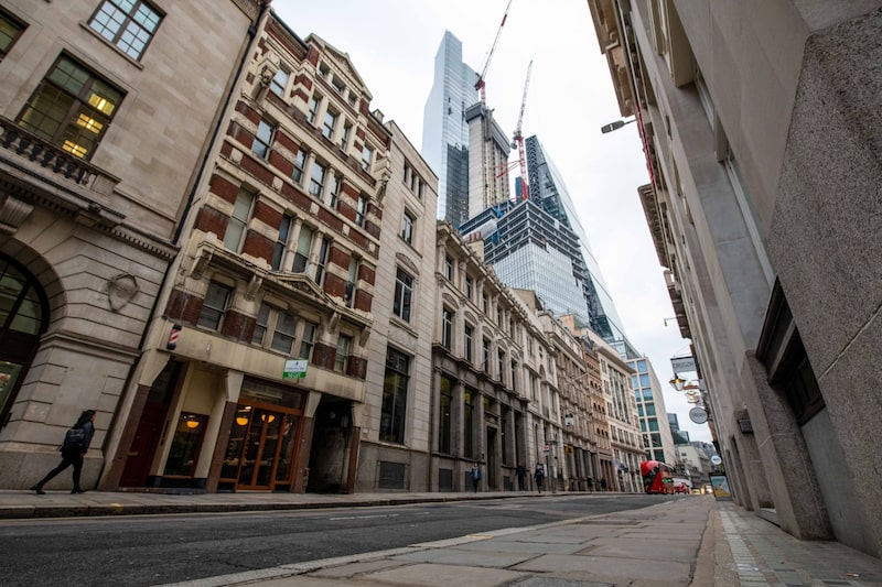 Las calles de Londres, vacías. Las calles de Londres, vacías.