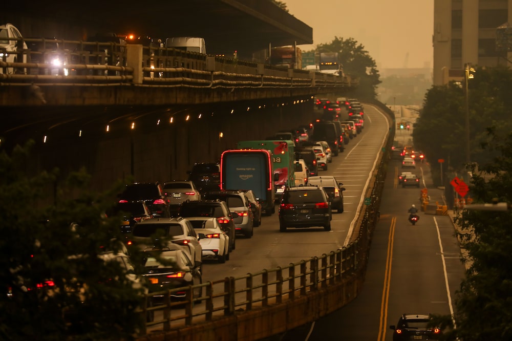 Unhealthy Air Quality Envelops NYC As Heat Tests US Grids. Unhealthy Air Quality Envelops NYC As Heat Tests US Grids.