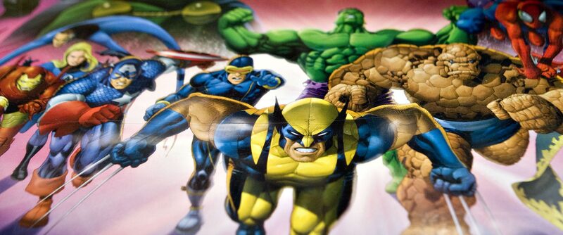 UNITED STATES - AUGUST 31: Marvel comic book characters including Wolverine, Captain America, and the Incredible Hulk appear on a Marvel Heroes board game displayed for a photograph at Midtown Comics in New York, U.S., on Monday, Aug. 31, 2009. Walt Disney Co. said it agreed to buy Marvel Entertainment Inc. for about $4 billion in a stock and cash transaction, gaining comic-book characters including Iron Man, Spider-Man and Captain America. (Photo by Daniel Acker/Bloomberg via Getty Images) UNITED STATES - AUGUST 31: Marvel comic book characters including Wolverine, Captain America, and the Incredible Hulk appear on a Marvel Heroes board game displayed for a photograph at Midtown Comics in New York, U.S., on Monday, Aug. 31, 2009. Walt Disney Co. said it agreed to buy Marvel Entertainment Inc. for about $4 billion in a stock and cash transaction, gaining comic-book characters including Iron Man, Spider-Man and Captain America. (Photo by Daniel Acker/Bloomberg via Getty Images)