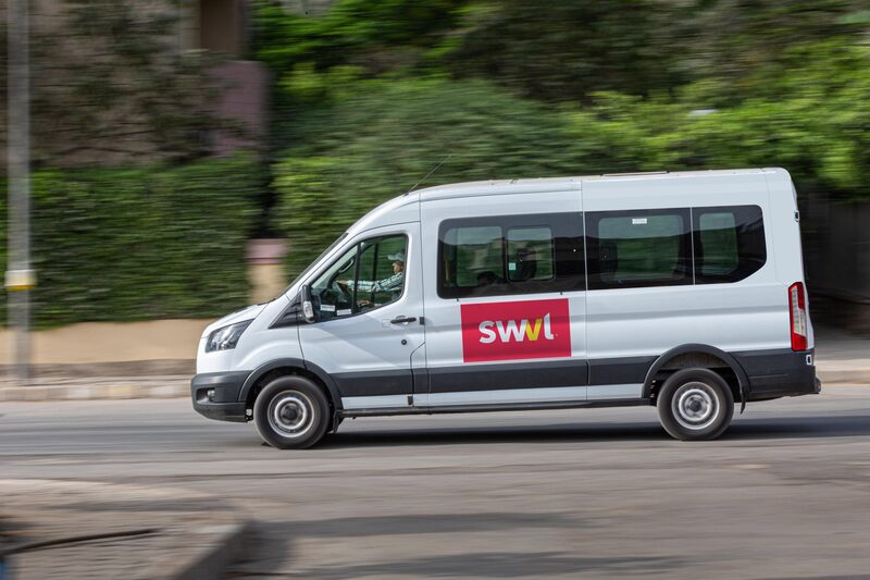A Swvl van A Swvl van