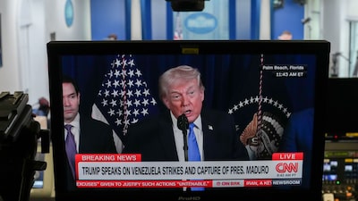 EUA vão governar a Venezuela até que haja uma transição adequada, diz Trump EUA vão governar a Venezuela até que haja uma transição adequada, diz Trump