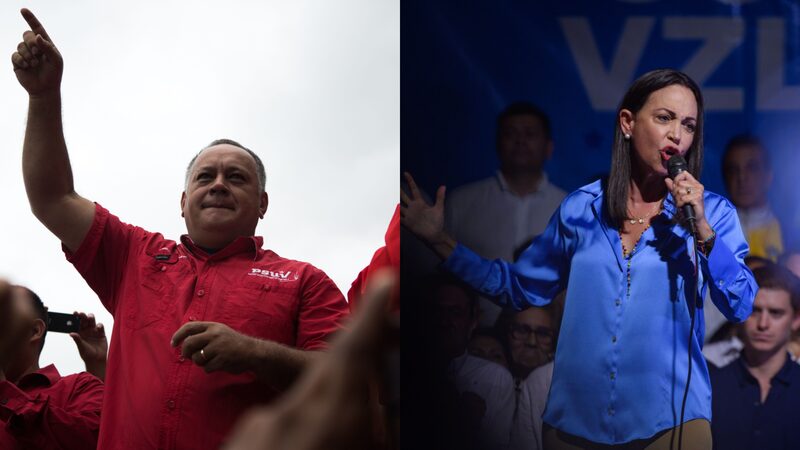 Diosdado Cabello - María Corina Machado Diosdado Cabello - María Corina Machado