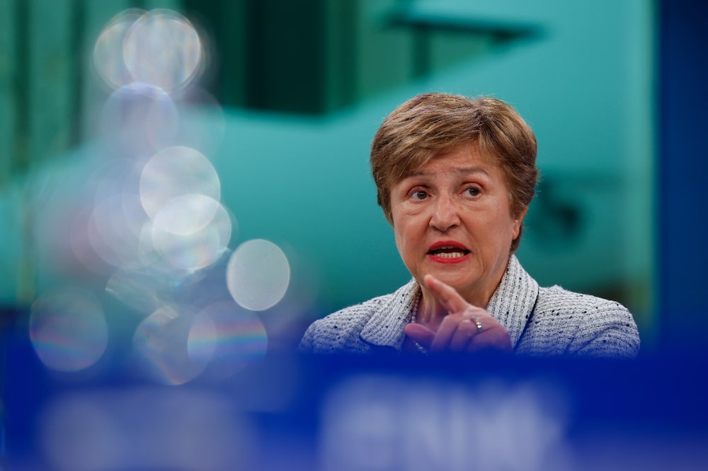 Kristalina Georgieva, jefa del FMI, lleva unos siete meses en su segundo mandato de cinco años. Kristalina Georgieva, jefa del FMI, lleva unos siete meses en su segundo mandato de cinco años.