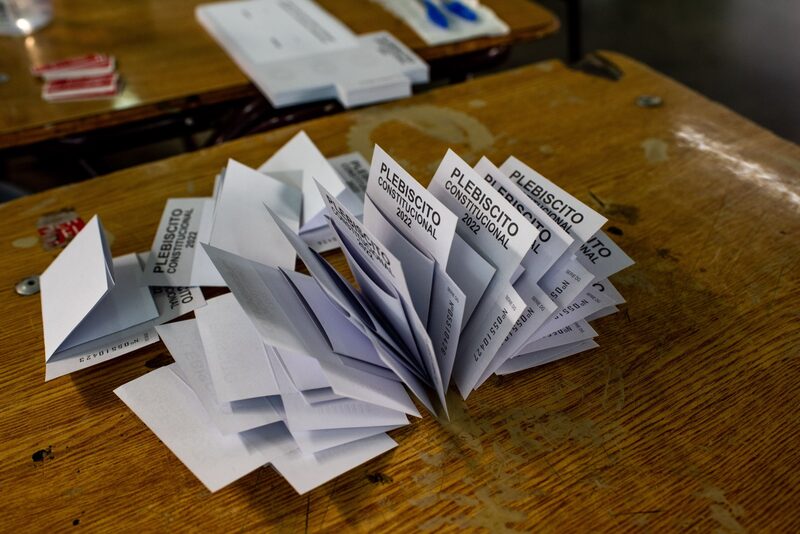 Votos del plebiscito. Fotógrafo: Cristóbal Olivares/Bloomberg Votos del plebiscito. Fotógrafo: Cristóbal Olivares/Bloomberg