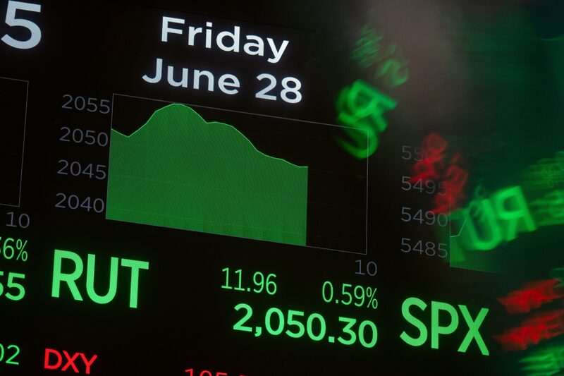 Información del mercado del índice Russell 2000 en la Bolsa de Valores de Nueva York. Fotógrafo: Michael Nagle/Bloomberg. Información del mercado del índice Russell 2000 en la Bolsa de Valores de Nueva York. Fotógrafo: Michael Nagle/Bloomberg.