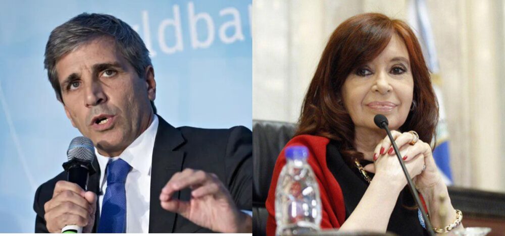 Luis Caputo y Cristina Kirchner Luis Caputo y Cristina Kirchner