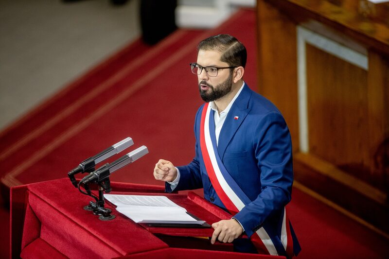 El presidente de Chile, Gabriel Boric. Fotógrafo: Cristóbal Olivares/Bloomberg. El presidente de Chile, Gabriel Boric. Fotógrafo: Cristóbal Olivares/Bloomberg.