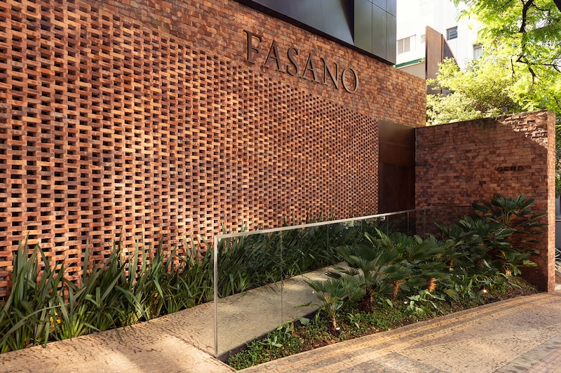Front facade of Hotel Fasano in Belo Horizonte, Brazil. Front facade of Hotel Fasano in Belo Horizonte, Brazil.
