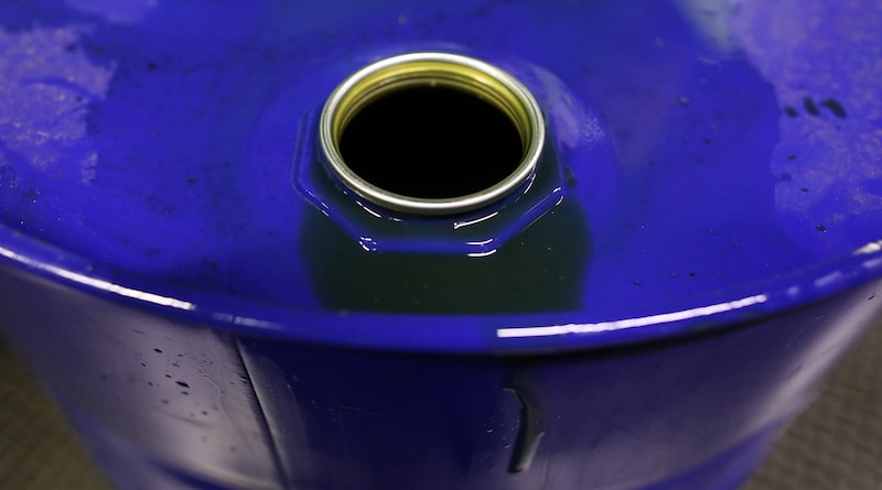 A barrel of oil based lubricant. A barrel of oil based lubricant.