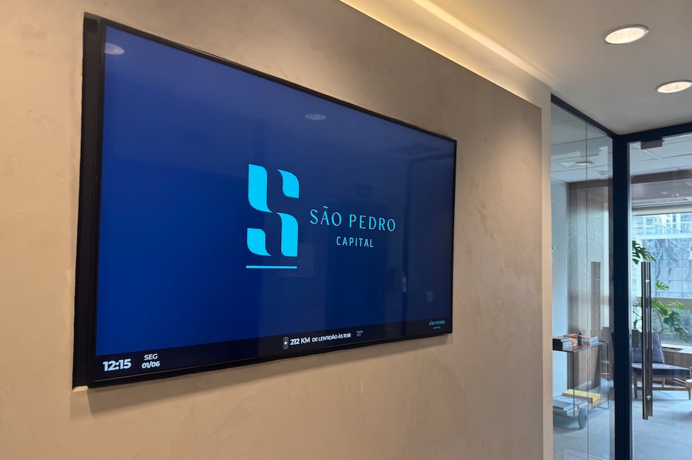 Escritório da gestora São Pedro Capital, em São Paulo Escritório da gestora São Pedro Capital, em São Paulo