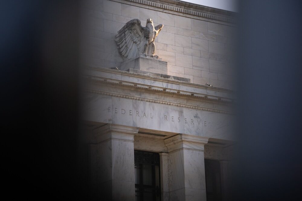 The Marriner S. Eccles Federal Reserve building in Washington, D.C., US, on Tuesday, Aug. 23, 2022. The Federal Reserve chair's speech this week at the Jackson Hole symposium is expected to offer clues on the Fed's tightening path, with hedge funds making record bets that the US central bank will stick to its hawkish script. Photographer: Graeme Sloan/Bloomberg The Marriner S. Eccles Federal Reserve building in Washington, D.C., US, on Tuesday, Aug. 23, 2022. The Federal Reserve chair's speech this week at the Jackson Hole symposium is expected to offer clues on the Fed's tightening path, with hedge funds making record bets that the US central bank will stick to its hawkish script. Photographer: Graeme Sloan/Bloomberg