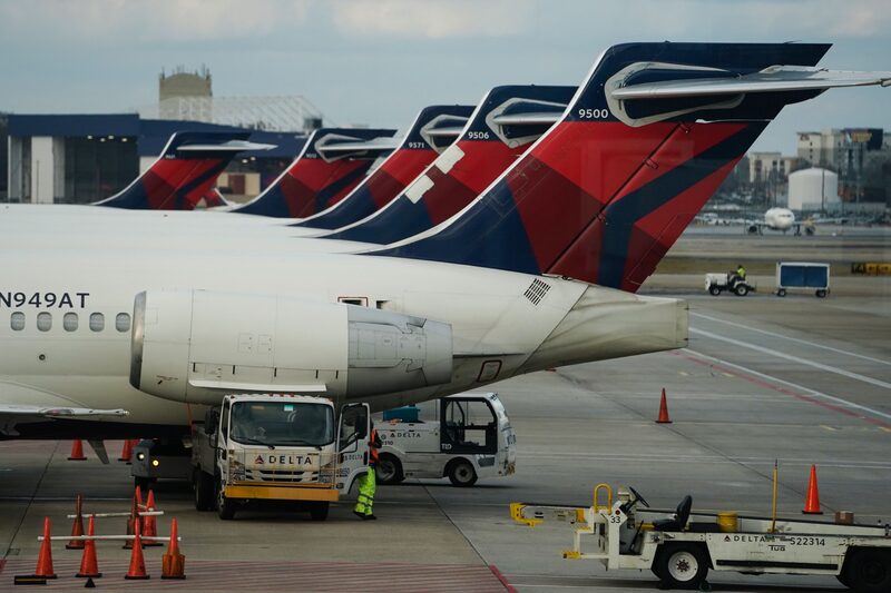Delta Air Lines planes are seen on the tarmac at Hartsfield-Jackson Atlanta International Airport (ATL) in Atlanta, Georgia, U.S. Delta Air Lines planes are seen on the tarmac at Hartsfield-Jackson Atlanta International Airport (ATL) in Atlanta, Georgia, U.S.