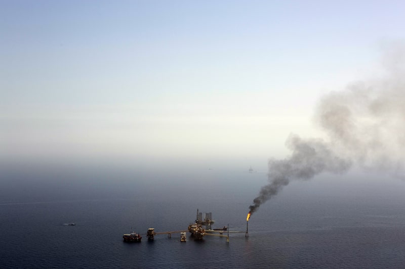 Gas is flared from a tower on an oil drilling rig operated by Petroleos Mexicans (Pemex) in the Ku-Maloob-Zaap oilfield at Campeche Bay off the coast of Ciudad del Carmen, Mexico, on Friday, Aug. 1, 2014. Mexico's Senate is scheduled to hold a vote tonight on the final measure to implement the constitutional overhaul approved in December ending Pemex's exclusive right to crude oil production, now in its 76th year. Photographer: Susana Gonzalez/Bloomberg Gas is flared from a tower on an oil drilling rig operated by Petroleos Mexicans (Pemex) in the Ku-Maloob-Zaap oilfield at Campeche Bay off the coast of Ciudad del Carmen, Mexico, on Friday, Aug. 1, 2014. Mexico's Senate is scheduled to hold a vote tonight on the final measure to implement the constitutional overhaul approved in December ending Pemex's exclusive right to crude oil production, now in its 76th year. Photographer: Susana Gonzalez/Bloomberg